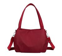 Borsa a tracolla da donna, borsa a tracolla da donna - leggero | Borsa a tracolla versatile con doppia cerniera design per San , compleanno, Colore: rosso, descrizione,