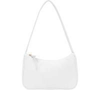 Borsa a tracolla da donna Borsa a tracolla in pelle PU retrò Borse da donna alla moda sotto le ascelle (bianco)