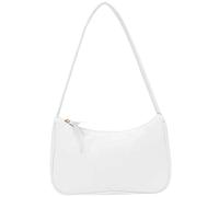 Borsa a tracolla da donna, Borsa a tracolla in pelle PU retrò, Donna, Ascelle alla moda, Borse per ascelle (Bianco)