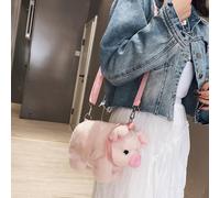 Borsa a tracolla da donna, borsa a tracolla salvadanaio rosa, custodia in