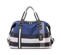 Borsa a tracolla da donna Borsa a tracolla sportiva pieghevole portatile borsa da viaggio per fitness da donna per viaggi brevi viaggi aziendali bagagli singoli, Blu, Taglia unica