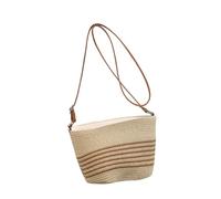 Borsa a tracolla da donna borsa da spiaggia intrecciata a mano borsa messenger borsa borsa per la spesa per viaggi quotidiani vacanze, Come mostrato, Taglia unica