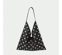 Borsa a tracolla da donna, borsa hobo, alla moda, elegante, semplice, personalizzata, versatile, classica, con borchie, adatta per l commuting, l'ufficio, gli appuntamenti, uso quotidiano, lo shopping