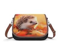 Borsa a tracolla da donna colorata con riccio carino autunnale borsa a tracolla alla moda borsa a tracolla con tracolla regolabile