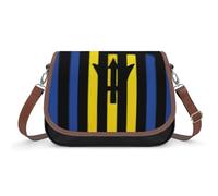 Borsa a tracolla da donna con bandiera degli Stati Uniti Barbados, borsa a tracolla alla moda con tracolla regolabile