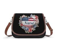 Borsa a tracolla da donna con bandiera degli Stati Uniti, borsa a tracolla alla moda con tracolla regolabile