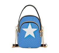 Borsa a tracolla da donna con bandiera della Somalia, graziosa borsa a tracolla con tracolla trapuntata a tracolla