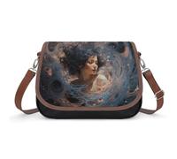 Borsa a tracolla da donna con buco nero nello spazio Borsa a tracolla in pelle con tracolla regolabile Borsa a tracolla alla moda borsa a tracolla multipla borsa per pendolari