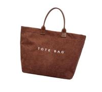 Borsa a tracolla da donna con chiusura grande lettera borse a tracolla e borse a tracolla con manico superiore borsa a tracolla in velluto a coste con grande lettera Toted maniglia alla moda S