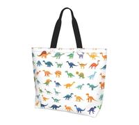 Borsa a tracolla da donna con dinosauri, borsa per la spesa, impermeabile, grande borsa con tasca interna, per lavoro, viaggi, scuola