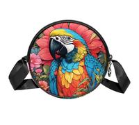 Borsa a tracolla da donna, con disegno a colori, piccolo zaino a tracolla con cerniera, spallacci regolabili, casual, da donna e ragazza