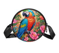 Borsa a tracolla da donna, con disegno a colori, piccolo zaino a tracolla con cerniera, spallacci regolabili, casual, da donna e ragazza