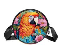 Borsa a tracolla da donna, con disegno a colori, piccolo zaino a tracolla con cerniera, spallacci regolabili, casual, da donna e ragazza