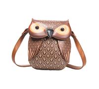 Borsa a tracolla da donna con fibbia alla moda, borsa a tracolla con gufo