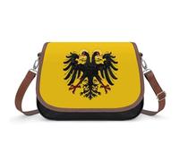 Borsa a tracolla da donna con mappa del Sacro Romano Impero con bandiera della bandiera del Sacro Romano Impero, borsa a tracolla