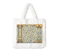 Borsa a tracolla da donna con mappa del tesoro del labirinto: borsa a tracolla da donna, borsa a tracolla per autunno/inverno, portamonete