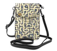 Borsa a tracolla da donna con mappa del tesoro labirinto, portafoglio per telefono con cerniera, borsa a tracolla, tracolla regolabile.
