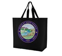 Borsa a tracolla da donna con sigillo di stato del South Dakota, borsa per la spesa, riutilizzabile, leggera, borsa da viaggio