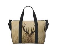 Borsa a tracolla da donna con stampa di cervo dalla coda bianca, borsa a tracolla portatile, adatta per allenamenti in palestra, pendolarismo e viaggi