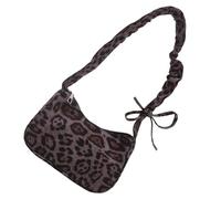 Borsa a tracolla da donna con stampa leopardata retrò ascellare autunno inverno ascella borse alla moda pendolarismo autunno inverno spalla per le donne borsa alla moda stampa leopardo ascella, Nero