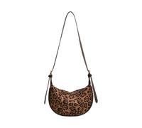 Borsa a tracolla da donna con stampa leopardata retrò gnocchi in pelle PU spalla stile coreano messaggeri per le donne di tutti i giorni Stampa leopardo Spalla gnocchi Stili coreani Crossbody, Marrone