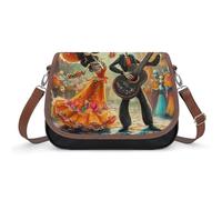 Borsa a tracolla da donna con teschio del giorno dei morti, borsa messenger a tracolla da donna