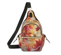 Borsa a tracolla da donna con tracolla regolabile, borsa sportiva da uomo per corsa, escursionismo, api dei cartoni animati, Autunno Autunno Api Cartone