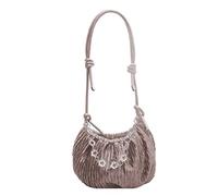 Borsa A Tracolla Da Donna Con Volant A Semplice A A Molla Catena Pieghevole Shopping Unita Sotto Le Ascelle A Catena Da Donna Piccola