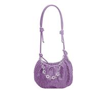 Borsa A Tracolla Da Donna Con Volant A Semplice A A Molla Catena Pieghevole Shopping Unita Sotto Le Ascelle A Catena Da Donna Piccola