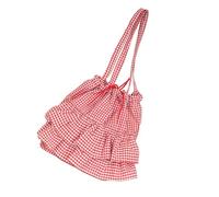 Borsa a tracolla da donna di grande capacità borsa a tracolla moda pendolarismo stile coreano borsa increspatura plaid ascella donna spalla moda ascella borsa alla moda grande capacità ascellare
