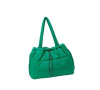 Borsa a tracolla da donna di grande capacità borsa ascellare trapuntata borsa tutto matching ascelle tetto superiore per il quotidiano vortice ascella per le donne di grande capacità, verde