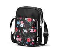 Borsa a tracolla da donna e ragazza, piccola borsa in tessuto con custodia per cellulare da appendere con dolce motivo, 3 scomparti e cinturino lungo, s, Contemporaneo