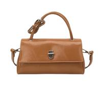 Borsa a tracolla da donna elegante in pelle PU per pendolarismo quotidiano Borsa a tracolla alla moda di grande capacità retrò per acquisti e appuntamenti di lavoro (marrone) (Marrone)