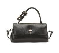 Borsa a tracolla da donna elegante in pelle PU per pendolarismo quotidiano Borsa a tracolla alla moda di grande capacità retrò per acquisti di lavoro e appuntamenti (nero) (Nero)