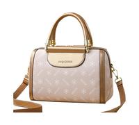 Borsa a tracolla da donna, elegante, stile classico a tracolla, design con manico strutturato, ideale per l'outfit quotidiano per lo stile ufficio e il formale, bianco, descrizione