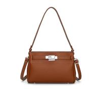 Borsa a tracolla da donna for pendolari sotto le ascelle può essere a, piccolo quadrato, design minimalista alla moda(Light brown)