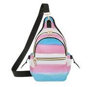 Borsa a tracolla da donna, impermeabile, borsa sportiva per adolescenti, per viaggi, sport, rosa, blu, arcobaleno, Lgbt, orgoglio Lgbt, mese parata, bandiera transgender