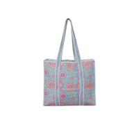 Borsa a tracolla da donna in cotone indiano trapuntato, borsa a tracolla da donna, borsa per shopping, spiaggia, vacanze estive, borsa da viaggio con tasche, borsa da donna, Medium