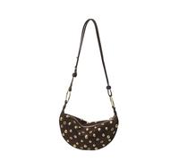 Borsa a tracolla da donna in finta pelle scamosciata con borchie Design Dumpling Bag per shopping, lavoro, viaggi e tempo libero, caffè, 480.00x260.00x220.00mm/18.9x10.24x8.66inch, Vintage