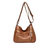 Borsa a tracolla da donna in morbida pelle, multistrato, classica, borsa a tracolla e borsa da uomo, BW2., Taglia unica