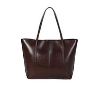 Borsa a tracolla da donna in morbida pelle sintetica, grande capacità nappa borsa, Caffè, Large
