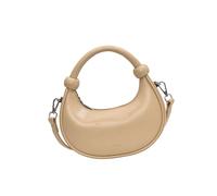 Borsa a tracolla da donna in pelle PU elegante borsa a tracolla piccola borsa stile coreano messaggeri shopping incontri donna spalla mezza luna semplice borsa a tracolla in pelle PU, cachi, One Size
