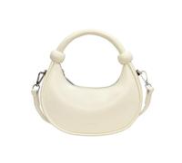 Borsa a tracolla da donna in pelle PU elegante borsa a tracolla piccola borsa stile coreano messaggeri shopping incontri tracolla in pelle PU per le donne spalla piccola borsa mezza luna, bianco, One