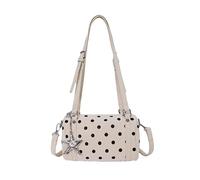 Borsa a tracolla da donna in pelle PU, grande capacità, con tracolla regolabile e pendente, borsa hobo per viaggi, shopping, lavoro, uso quotidiano, bianco, 210*120*100
