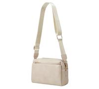 Borsa a tracolla da donna in pelle PU retrò piccola borsa hobo morbida borsa moda borsa con cerniera Satchel, bianco