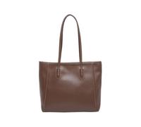 Borsa a tracolla da donna in pelle retrò tinta unita semplice borsa da viaggio (caffè)