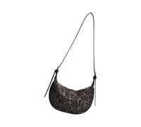 Borsa a tracolla da donna in stile coreano gnocchi in pelle PU Messaggeri leopardi stampa a tracolla per autunno inverno donna stampa leopardo gnocchi a spalla stili coreani Crossbody, Nero , One Size