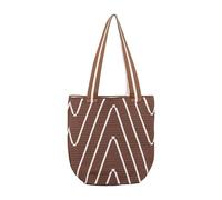 Borsa a tracolla da donna in tessuto alla moda estiva borsa a mano borse per donna borsa a tracolla, Caff, Taglia unica