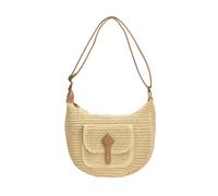 Borsa a tracolla da donna in tessuto da spiaggia borsa di paglia per tutti i giorni All-matching Crossbody Shopping Incontri per vacanze Donne Tracolla intrecciata a tracolla quotidiana in paglia
