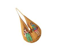 Borsa a tracolla da donna in tessuto stile coreano borsa bella ascella borsa moda spiaggia elegante ascellare per viaggio donne lavoro a maglia ascella spiaggia stili coreani pendolarismo, Giallo, One
